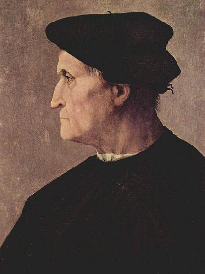 Jacopo Pontormo Profilportrat eines Mannes oil painting image